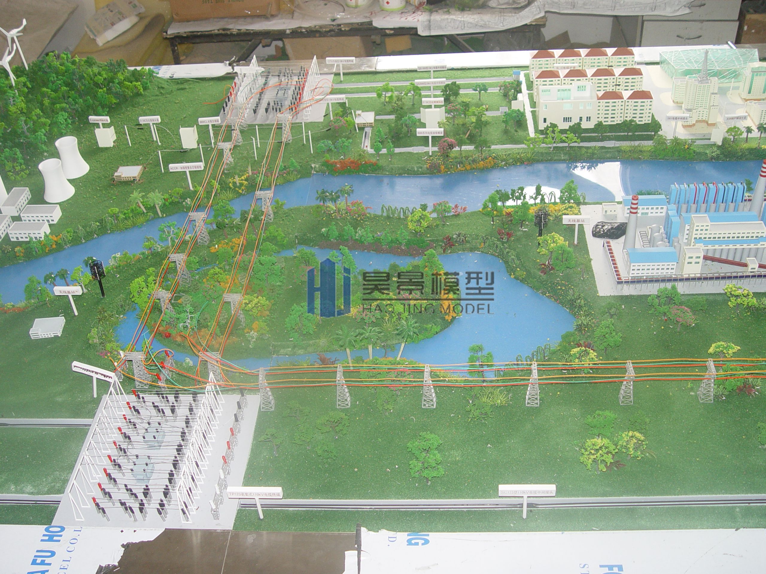 电厂建筑模型
