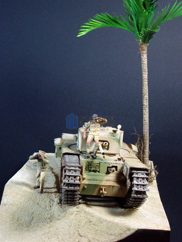 树与士兵场景模型