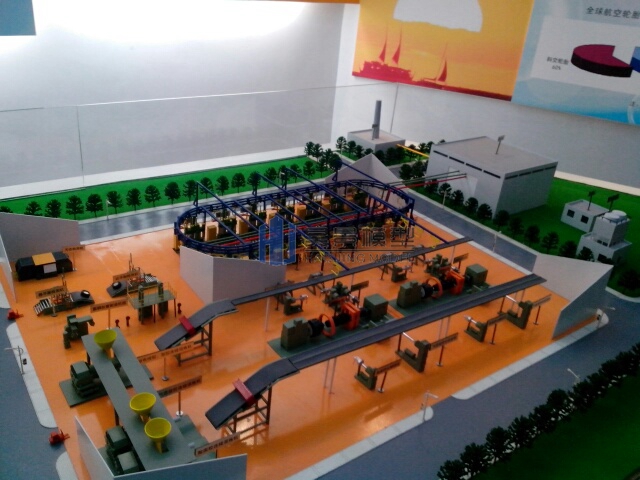 轮胎厂工业建筑模型