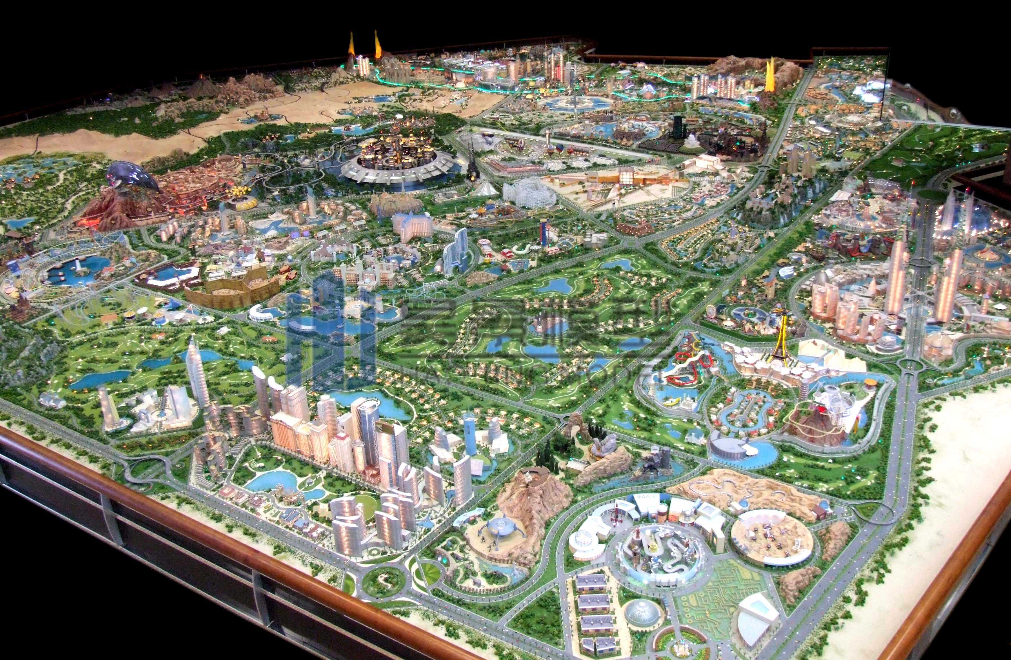 迪拜城市规划模型